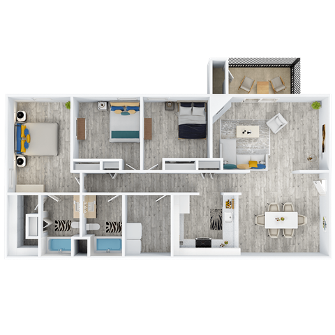 a 2103 sq ft floor plan with a bedroom and a bathroom
